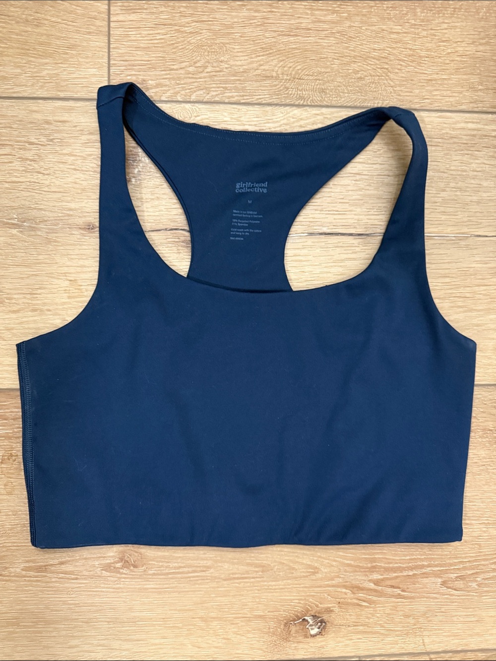 Girlfriend Collective Paloma Racerback Sports Bra *Navy